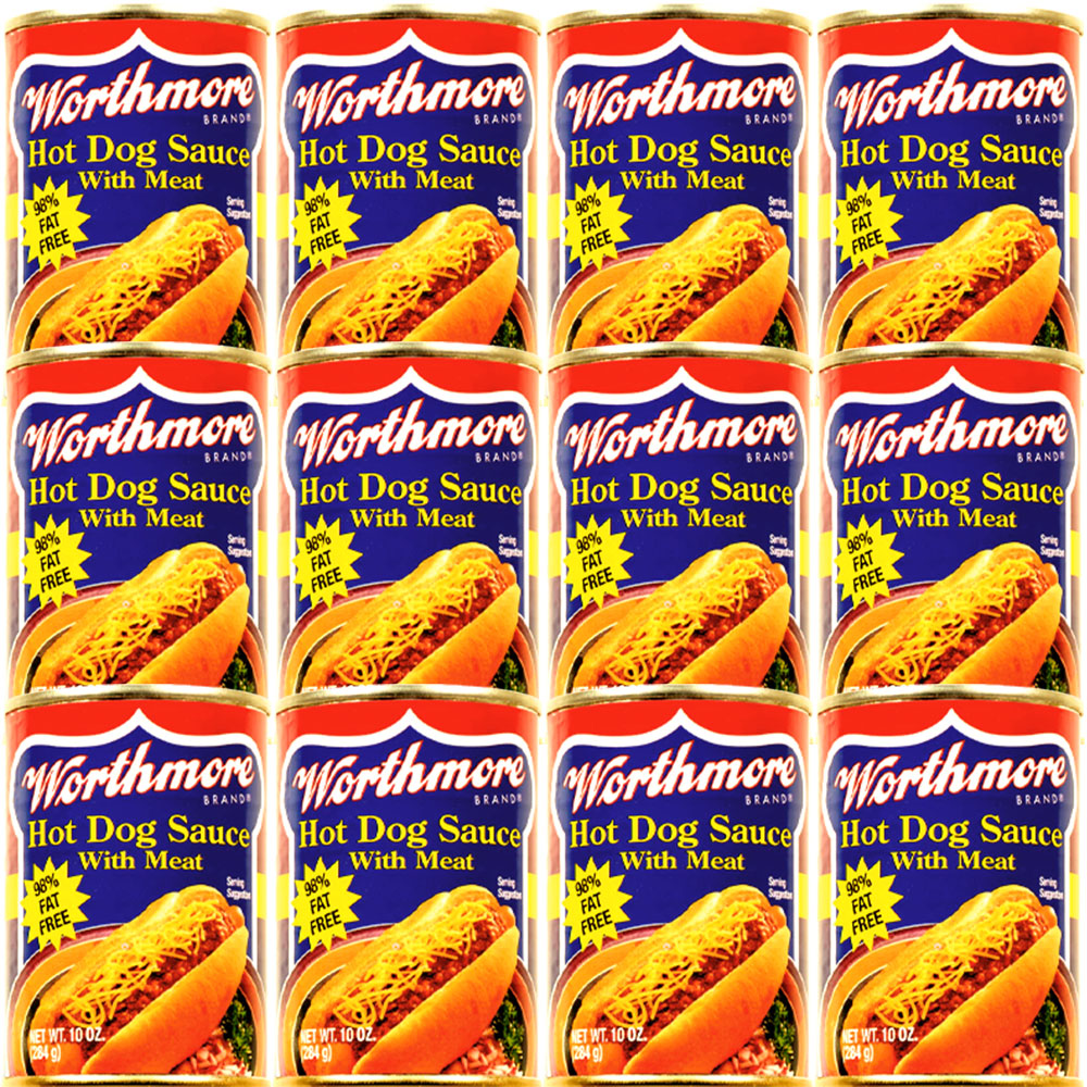 Worthmore Hot Dog Sauce with Meat 10oz Can 12pk