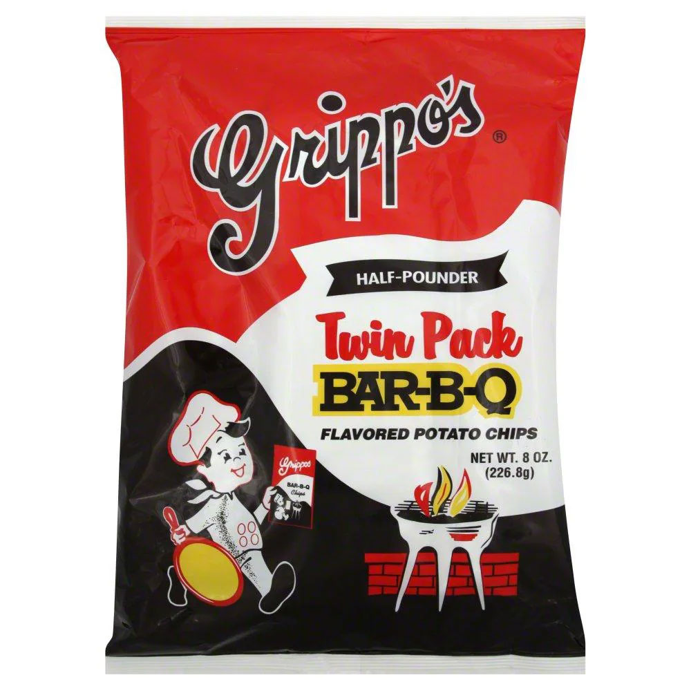 Grippo's BBQ Potato Chips Twin Pack 8oz Bags 6ct