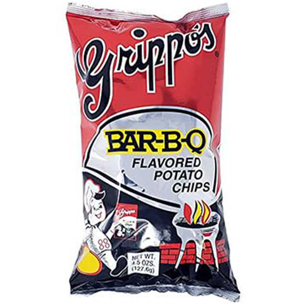 Grippo's BBQ Potato Chips 4.5oz Bags 18ct