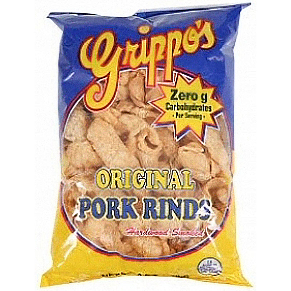 Grippo's Plain Pork Rinds 2oz Bags 24ct
