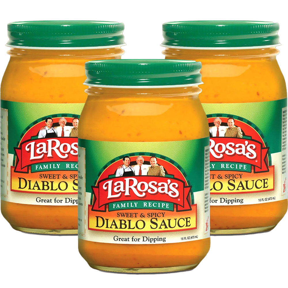 LaRosa's Sweet and Spicy Diablo Sauce 16oz Jar 3pk