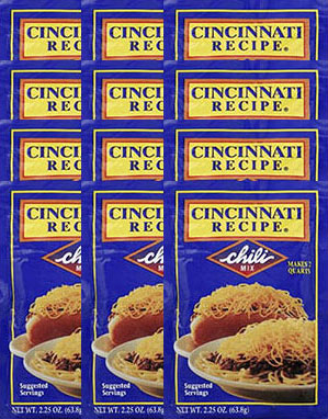 Cincinnati Recipe Chili Mix 2.25oz 12pk 