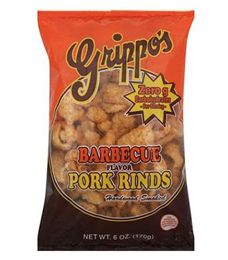 Grippos BBQ Pork Rind 2oz 24ct 