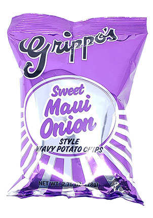 Grippos Sweet Maui Onion Potato Chips 2.75oz 18ct 
