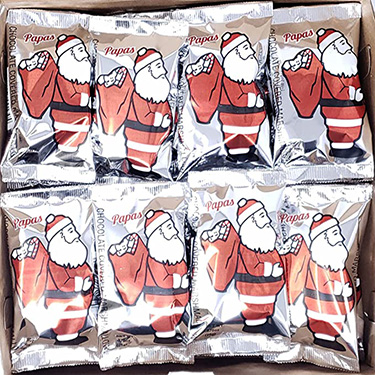 Papas Marshmallow Santas 24ct Box 