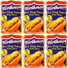 Worthmore Hot Dog Sauce with Meat 10oz Can 6pk