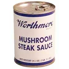 Worthmore Mushroom Steak Sauce 19.5oz Can