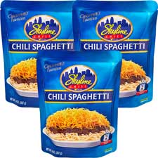 Skyline Chili Spaghetti 14oz Microwaveable Pouch 3pk