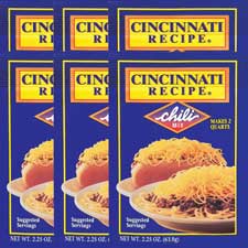 Cincinnati Recipe Chili Mix 2.25oz 6pk