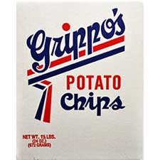 Grippo's Plain Potato Chips 1.5lb Box