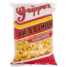 Grippo's BBQ Cheese Popcorn 7oz Bags 12ct