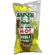 Kaiser Jumbo Hot Dill Pickle Pouches 12ct