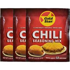 Gold Star Chili Seasoning Mix 2.25oz 3pk