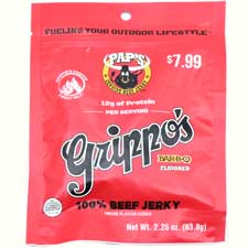 Grippo's BBQ Beef Jerky 2.25oz Bag 3 Pack