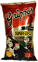 Grippos BBQ Potato Chips Half Pounder 8oz Bag 12pk 