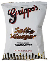 Grippos Salt and Vinegar Potato Chips 2.75oz 24ct 