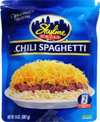 Skyline Chili Chili Spaghetti Microwaveble Pouch 14 oz 3pk 