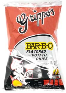 Grippos BBQ 2.75oz Bag 24pk 