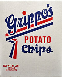 Grippos Plain Potato Chips 1.5lb 