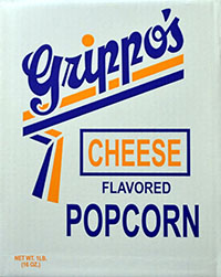 Grippos Cheese Flavored Popcorn 1lb Box 