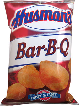 Husmans BBQ Potato Chips 1oz Bags 42pk 