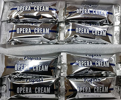 Papas Opera Cream Bars Dark Chocolate 24ct Box 